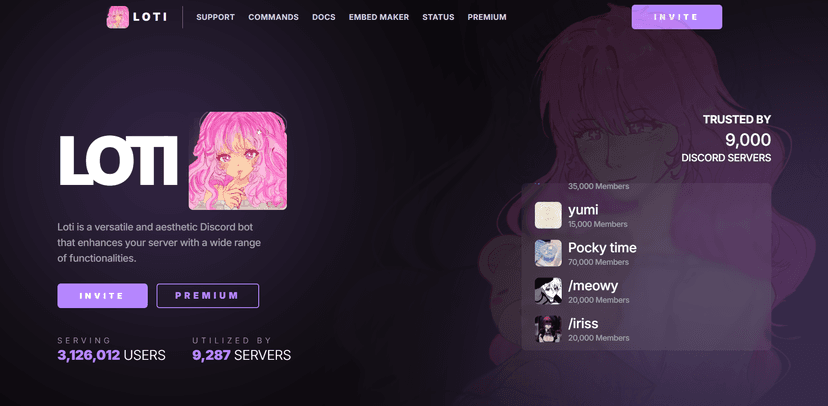 Loti Website